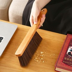 Hand Broom Dust Brush Horse Hair Brush With Wood Handle Duster For Counter Bench