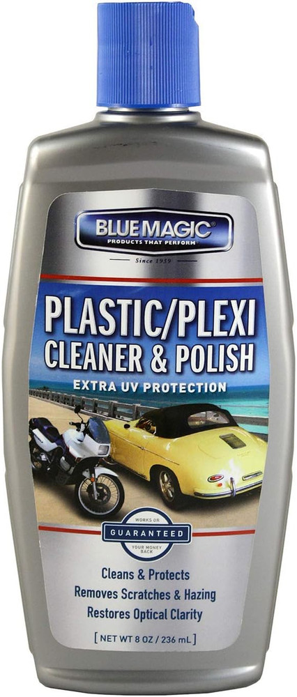 Plastic Plexiglass Cleaner Light Scratch Remover For Windows Helmets Eyeglasses