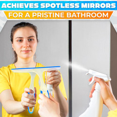 2PCS Squeegee For Shower Mirror Window Door Home Office House Cleaner Car Glass
