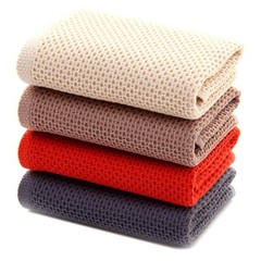 4 Pack Cotton Kitchen Towel Dish Cloth Super absorbent quick drying 13″X13″