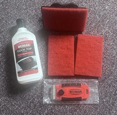 Weiman 10 oz. Cooktop Cleaner Kit with Scrubbing Pad and Razor Scraper