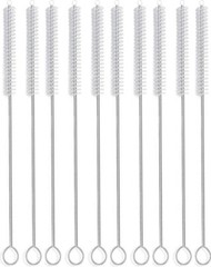 10Pcs Nylon Straw Cleaners Cleaning Brush Drinking Pipe Cleaners Stainless Steel