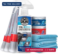 Chemical Guys Car Cleaning Kit Interior 9-Piece – Total Interior Cleaner, Sticky