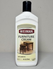 Weiman Furniture Cream with Lemon Oil, 8 fl oz – UVX 15 Sunscreen – Discontinued