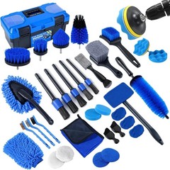 Car Detailing Brush Set 36 Pieces Auto Interior Exterior Wheel Cleaning Kit